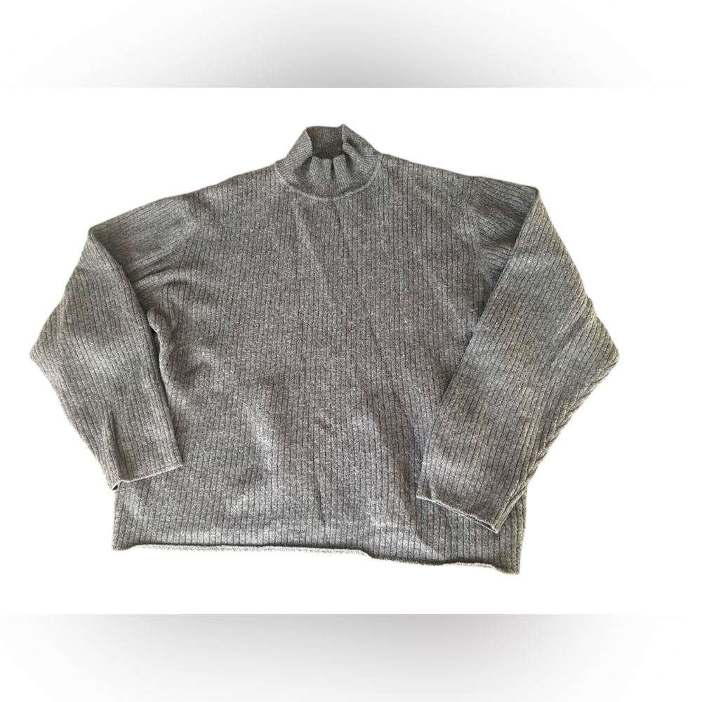 Lord & Taylor Womens Merino Wool Vintage Mock Neck Sweater size XL Made in Italy